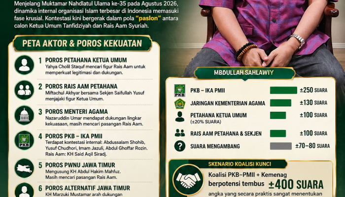 MENYONGSONG MUKTAMAR NU KE-35: PETA KOALISI MENGERUCUT, PERTARUNGAN STRATEGIS KIAN TERBUKA